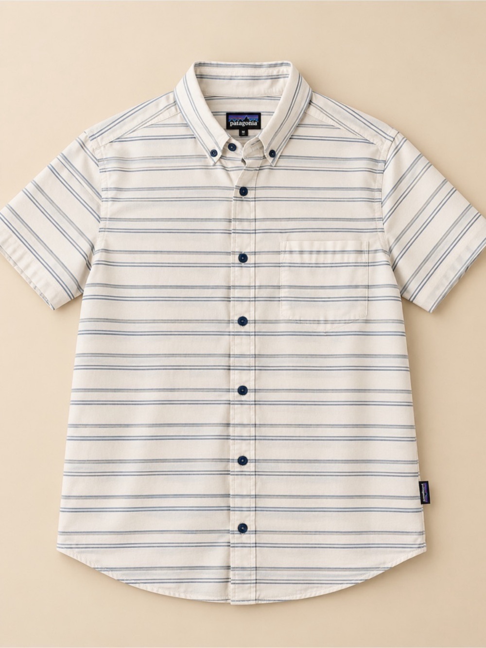Patagonia Organic Cotton Striped Button Down Shirt Men’s M